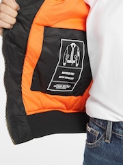 GUESS JEANS Black Bomber Jacket - Image 5 of 6