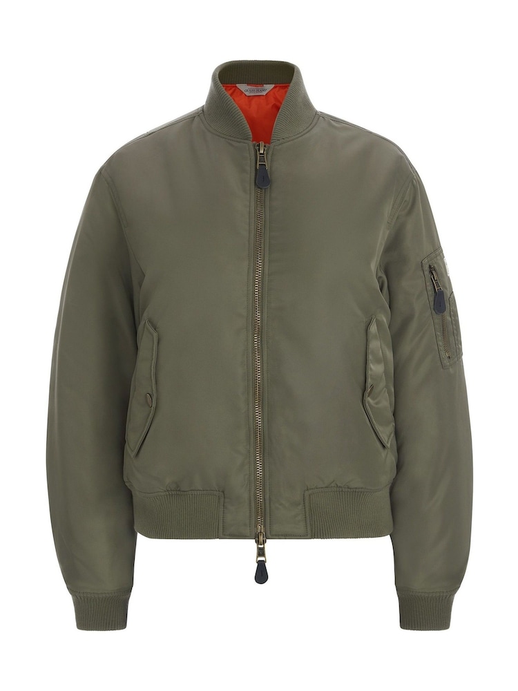 GUESS JEANS Khaki Green Bomber Jacket - Image 5 of 5