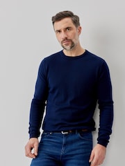 Oliver Sweeney Merino Wool Crew Neck Jumper - Image 1 of 6