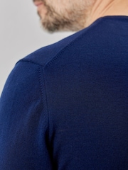 Oliver Sweeney Merino Wool Crew Neck Jumper - Image 3 of 6