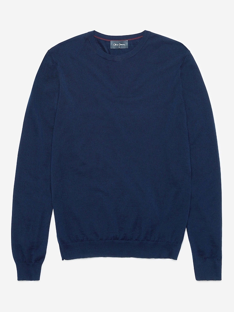 Oliver Sweeney Merino Wool Crew Neck Jumper - Image 6 of 6
