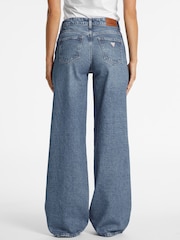 GUESS JEANS Medium Wash Blue Stretch Wide Leg Denim Jeans - Image 2 of 7