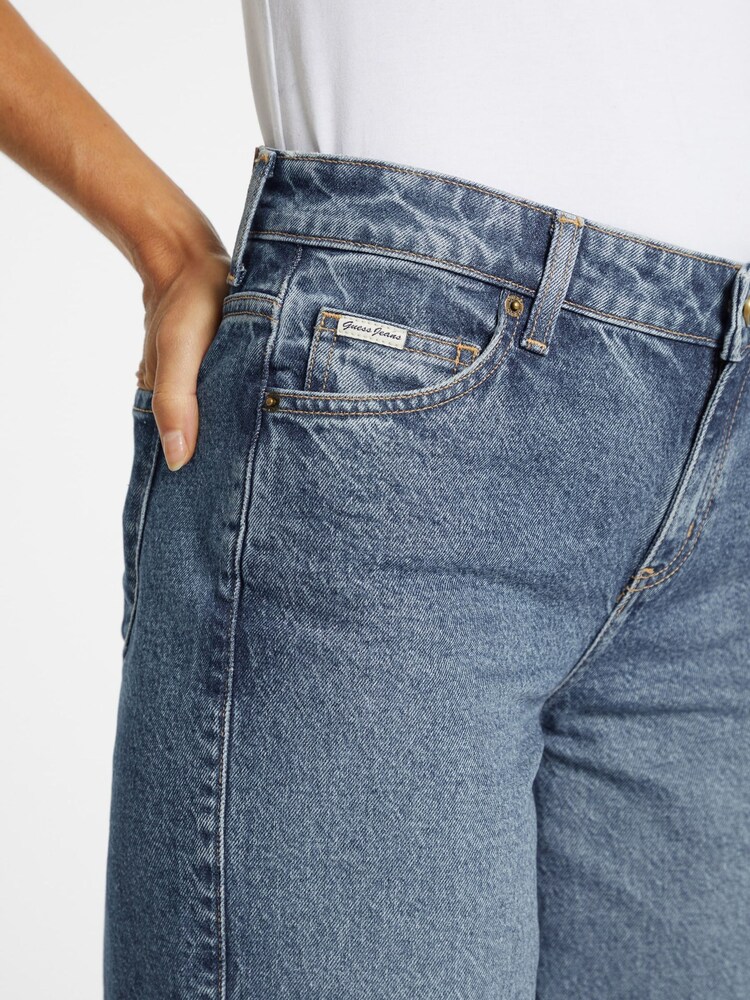 Guess dżinsy Stretch z szerokimi nogawkami z denimu - Image 6 of 7