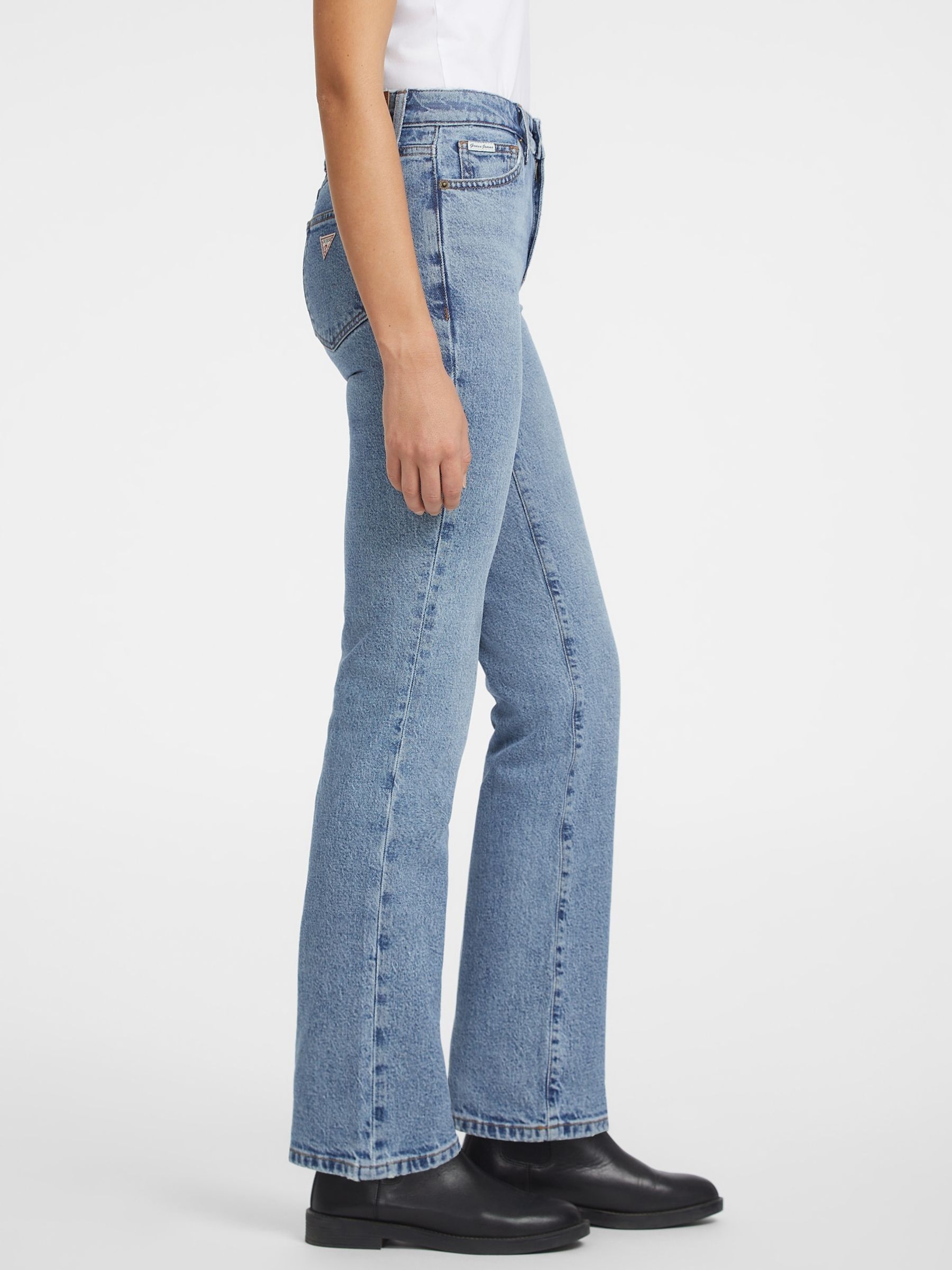 Buy GUESS JEANS Blue Mid Rise Straight Leg Jeans from Next USA
