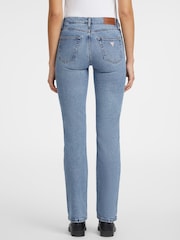 GUESS JEANS Blue Mid Rise Straight Leg Jeans - Image 3 of 9