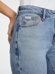 GUESS JEANS Blue Mid Rise Straight Leg Jeans - Image 5 of 9