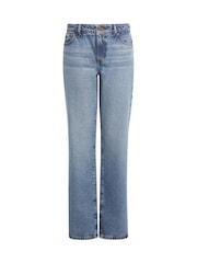 GUESS JEANS Blue Mid Rise Straight Leg Jeans - Image 7 of 9