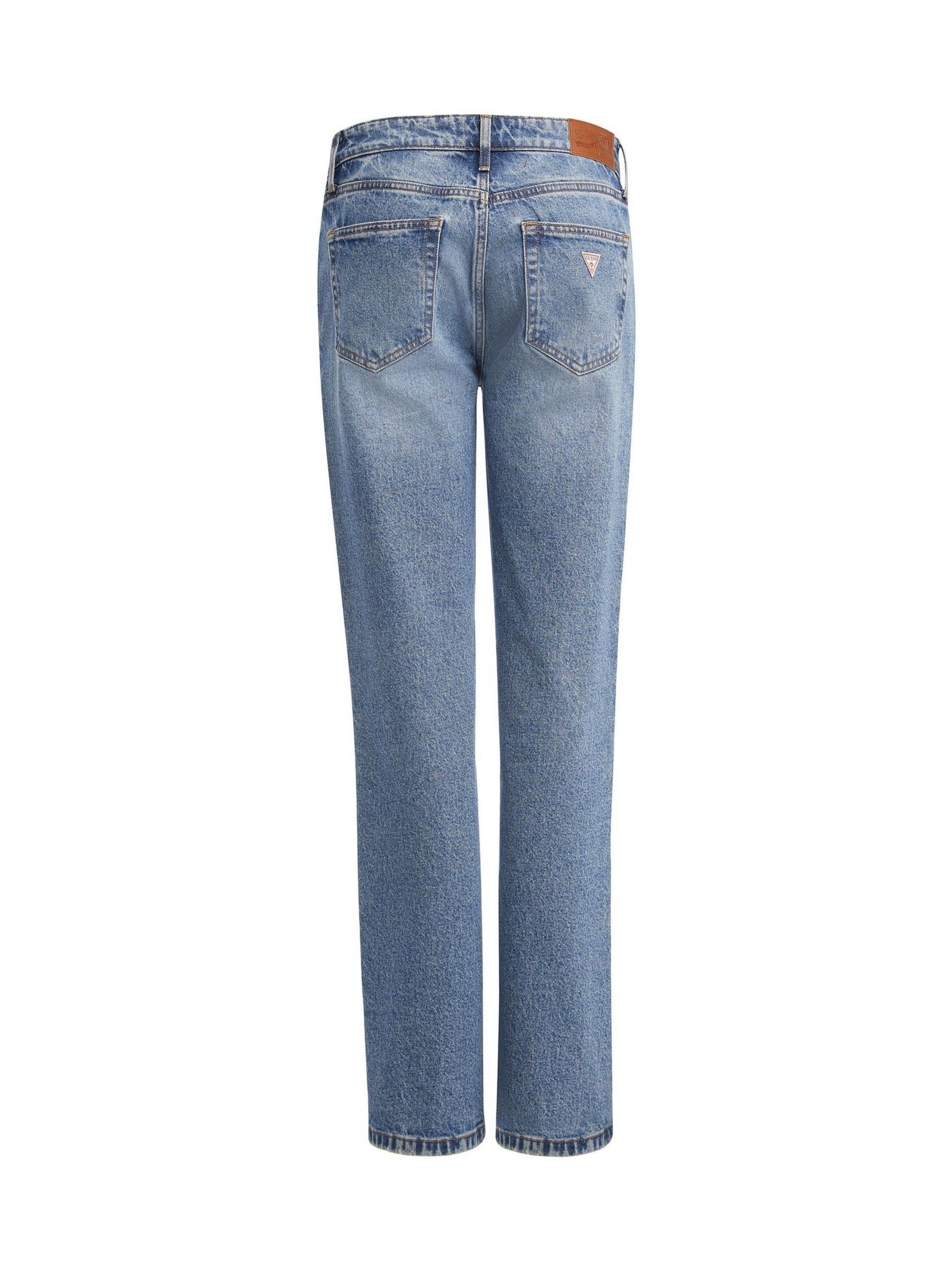 Buy GUESS JEANS Blue Mid Rise Straight Leg Jeans from Next USA