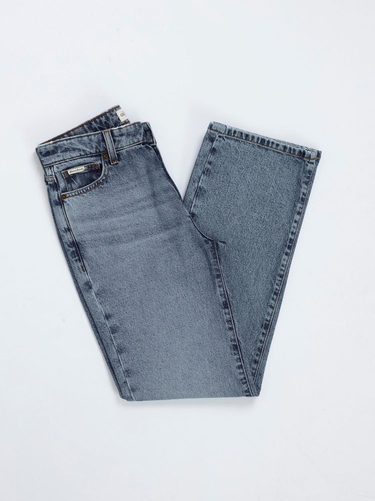 GUESS JEANS Blue Mid Rise Straight Leg Jeans - Image 9 of 9