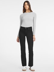 GUESS JEANS Black Mid Rise Straight Leg Jeans - Image 2 of 8