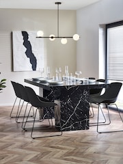 Julian Bowen Black Rome Dining Table - Image 1 of 3