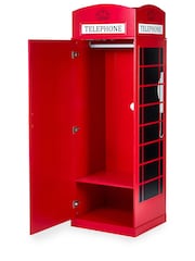 Julian Bowen Red Telephone Box Wardrobe - Image 3 of 5