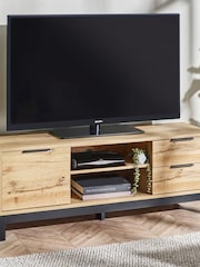 Julian Bowen Light Oak Bali TV Unit - Image 1 of 6