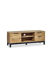 Julian Bowen Light Oak Bali TV Unit - Image 3 of 6