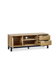Julian Bowen Light Oak Bali TV Unit - Image 4 of 6