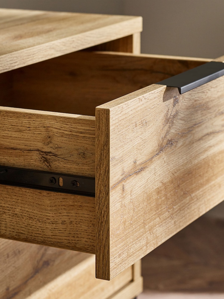 Julian Bowen Light Oak Bali TV Unit - Image 6 of 6