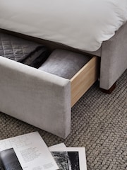 Julian Bowen Grey Savannah Velvet Upholstered Bed - Image 4 of 6