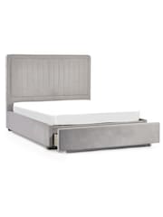 Julian Bowen Grey Savannah Velvet Upholstered Bed - Image 6 of 6