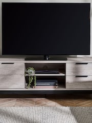 Julian Bowen Grey Oak Bali TV Unit - Image 1 of 6
