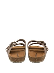 Dunlop Natural Leather Open-Toe Sandals - Image 3 of 4