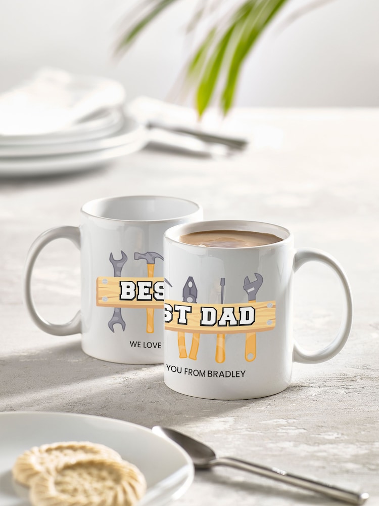 Loveabode Personalised Best Dad Mug & Coaster Set - Image 1 of 4