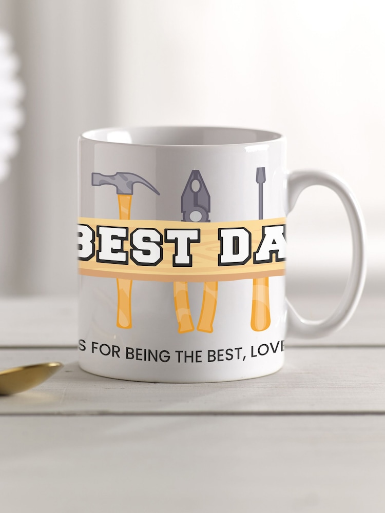 Loveabode Personalised Best Dad Mug & Coaster Set - Image 4 of 4