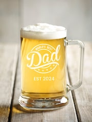 Personalised "Worlds Best" Beer Tankard Glass by Loveabode - Image 2 of 4