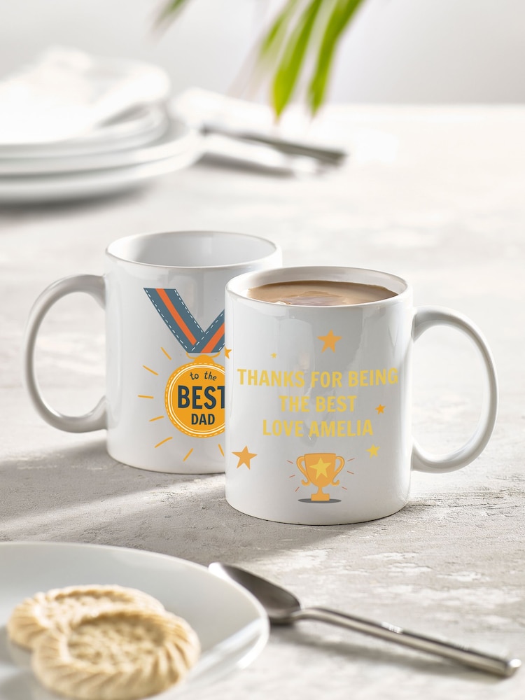 Loveabode Personalised Medal Dad Mug - Image 1 of 4