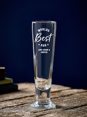 Personalised "Worlds Best" Tall Beer Glass by Loveabode - Image 4 of 4