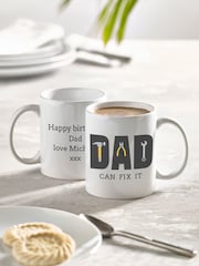 Loveabode Personalised Dad Can Fix It Mug - Image 1 of 4