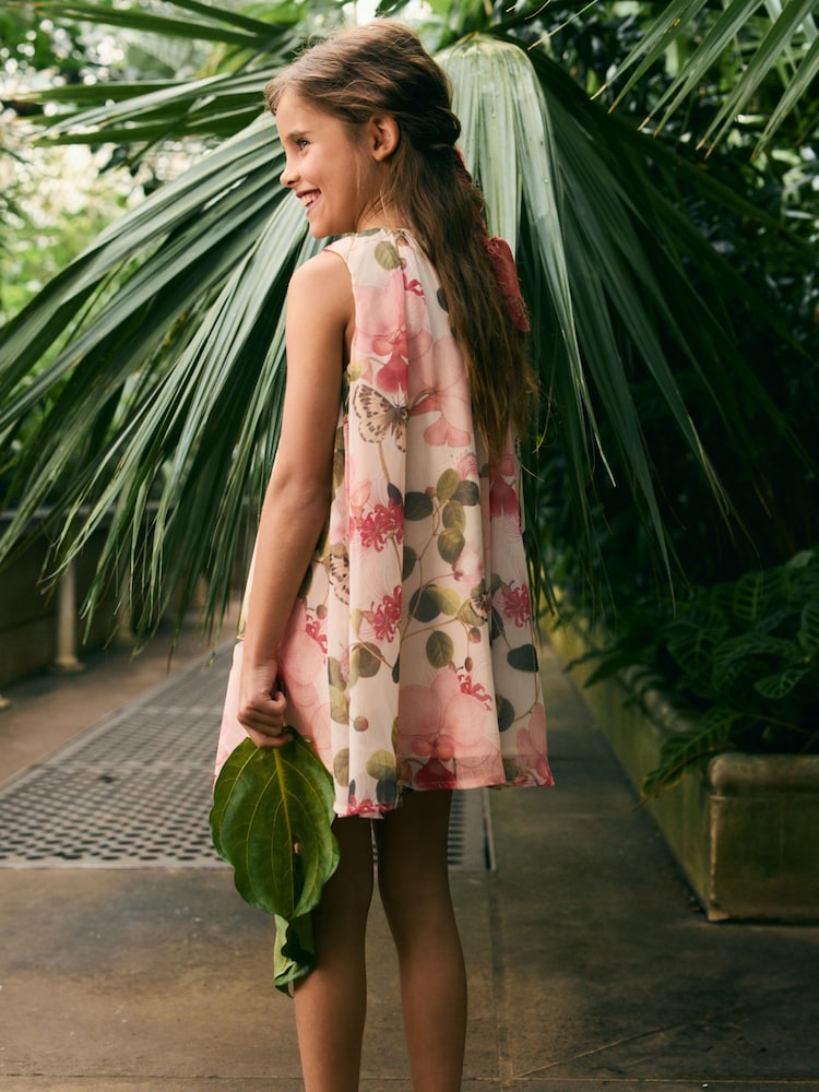 Crema floral - Vestido de gasa Kew Collection (3-16 años) - Imagen 2 de 7 Crema floral - Vestido de gasa Kew Collection (3-16 años) - Imagen 2 de 7