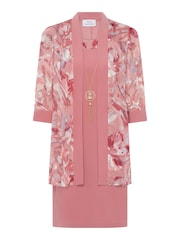 Gina Bacconi Pink Reeve Printed Dress And Jacket - Image 6 of 6