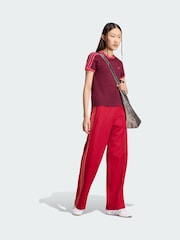 adidas Originals Red 3 Stripes Slim T-Shirt - Image 3 of 6