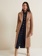 Phase Eight Blue Sonny 100% Cotton Denim Midi Dress - Image 3 of 6