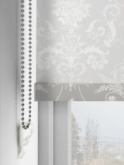 Laura Ashley Grey Josette Sheer Made to Measure Roller Blind - Image 4 of 6