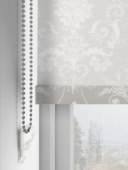 Laura Ashley Grey Josette Sheer Made to Measure Roller Blind - Image 4 of 6