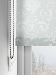 Laura Ashley Blue Josette Sheer Made to Measure Roller Blind - Image 4 of 6