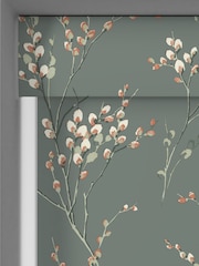 Laura Ashley Fern Green Pussy Willow Made to Measure Roller Blind - Image 3 of 6