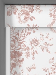 Laura Ashley Dark Blush Pink Walled Garden Made to Measure Roller Blind - Image 3 of 6