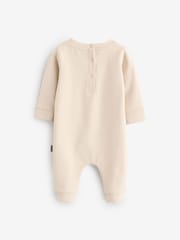 Baker by Ted Baker Stone Long Sleeve 100% Cotton Romper - Image 2 of 4
