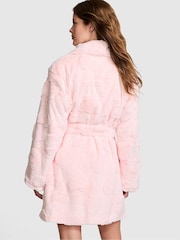 Victoria's Secret PINK Angel Pink Hearts Cosy Long Sleeve Dressing Gown - Image 2 of 3