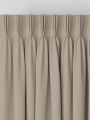 Laura Ashley Truffle Natural Middleton Velvet Made to Measure Curtains - Image 5 of 9