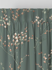 Laura Ashley Fern Green Pussy Willow Made to Measure 100% Cotton Curtains - Image 5 of 9