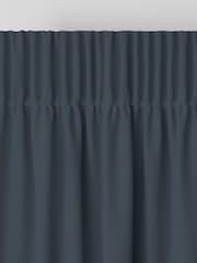 Laura Ashley Midnight Seaspray Blue Middleton Velvet Made to Measure Curtains - Image 4 of 9