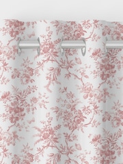 Laura Ashley Dark Blush Pink Walled Garden Made to Measure 100% Cotton Curtains - Image 7 of 9