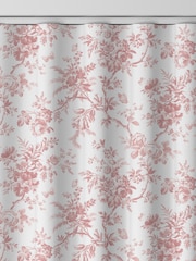 Laura Ashley Dark Blush Pink Walled Garden Made to Measure 100% Cotton Curtains - Image 8 of 9