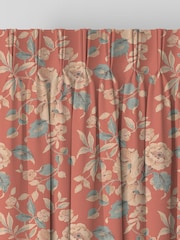 Laura Ashley Terracotta Orange Aylworth Trail Made to Measure 100% Cotton Curtains - Image 5 of 9