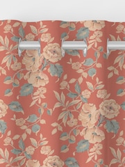 Laura Ashley Terracotta Orange Aylworth Trail Made to Measure 100% Cotton Curtains - Image 7 of 9