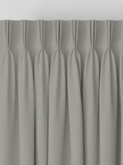 Laura Ashley Pale French Grey Middleton Velvet Made to Measure Curtains - Image 3 of 9
