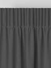 Laura Ashley Pale Charcoal Grey Middleton Velvet Made to Measure Curtains - Image 6 of 9